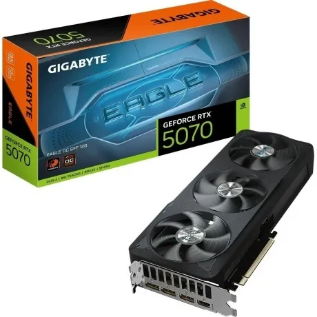Видеокарта Gigabyte RTX5070 EAGLE OC SFF 12GB GDDR7 192bit 3xDP HDMI 3FAN RTL в Санкт-Петербурге