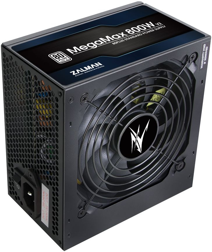 Блок питания Zalman ATX 800W ZM800-TXII V2 80+ gold (20+4pin) APFC 120mm fan 8xSATA Cab Manag RTL
