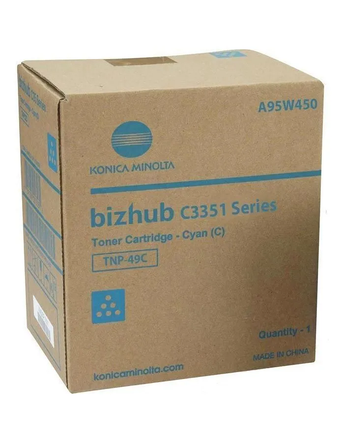 Тонер Konica-Minolta bizhub C3351/C3851 синий TNP-49C в Санкт-Петербурге