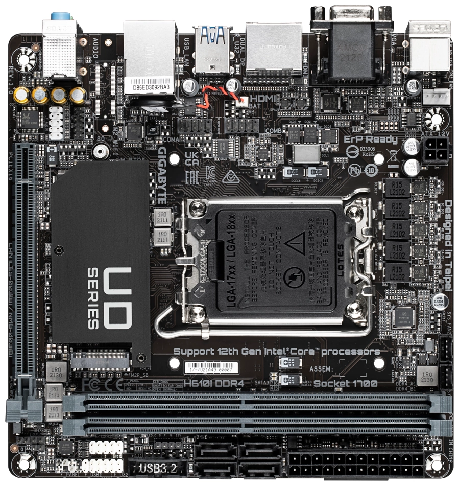 Материнская плата Gigabyte H610I