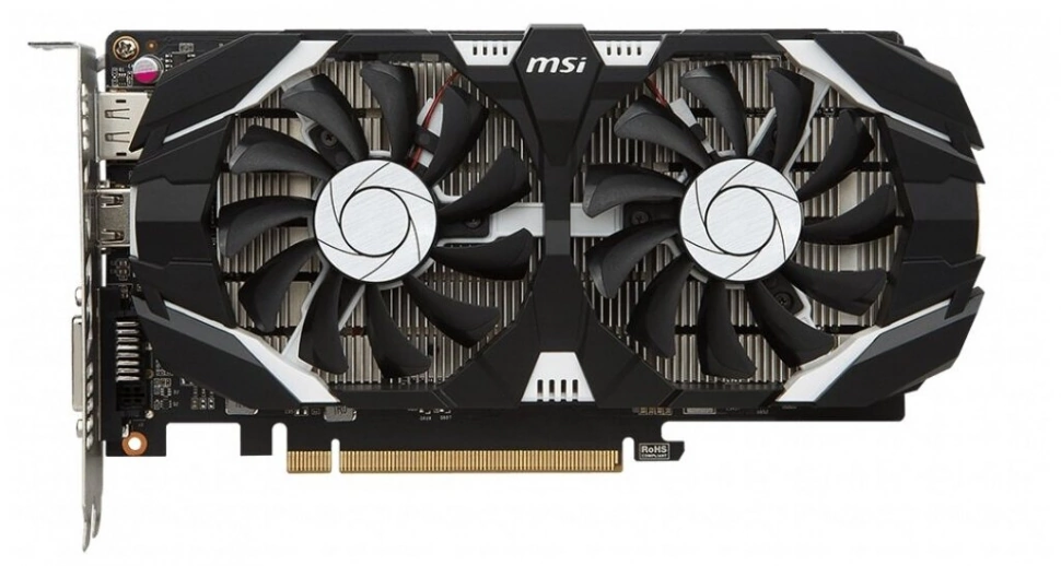 Видеокарта MSI GTX 1050 TI 4GT OCV1