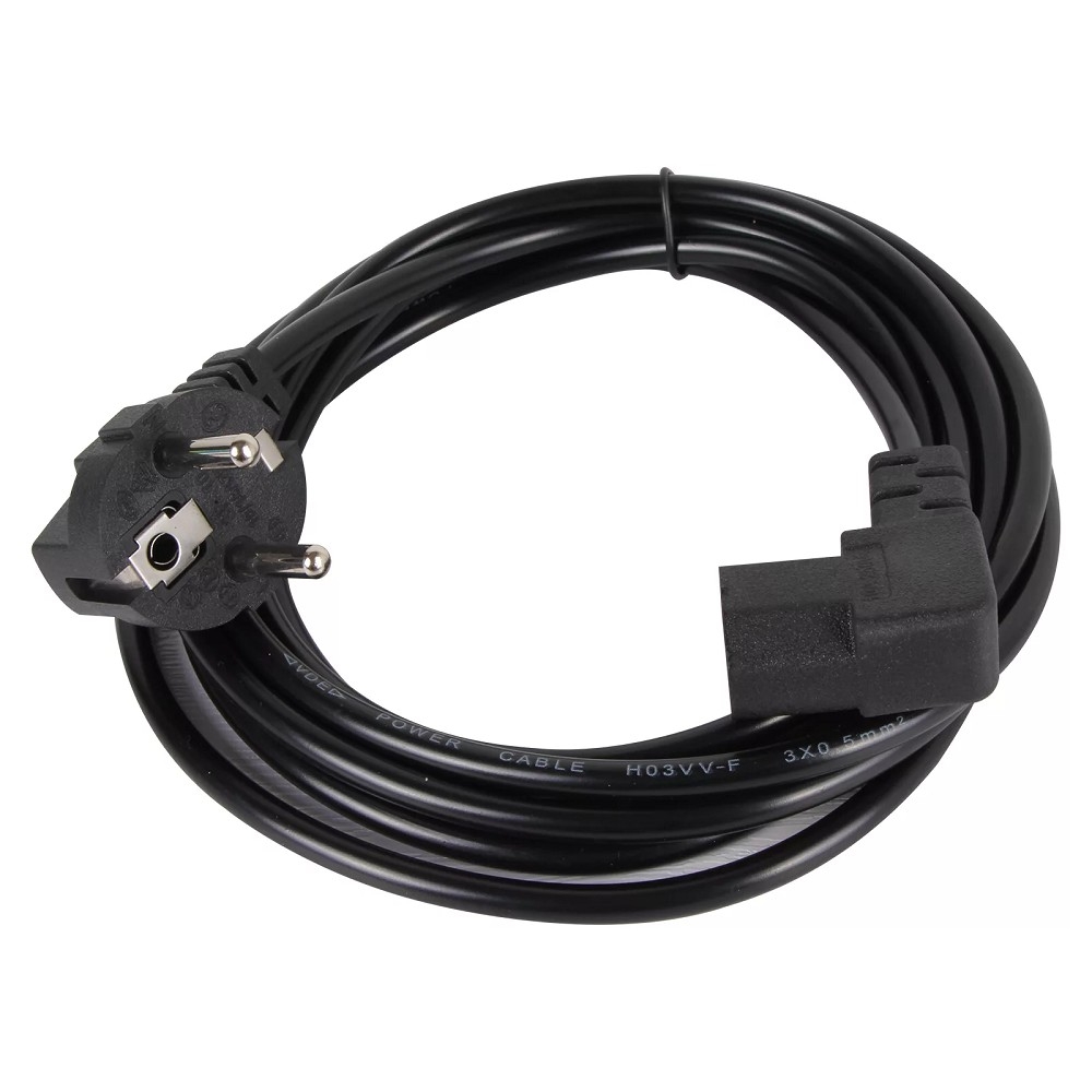 AOpen ACE021R-3M Кабель комп - розетка 220V EU (угол-угол) 3m
