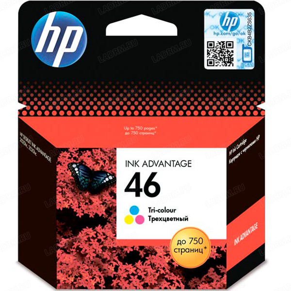 HP 46, CZ638AE картридж