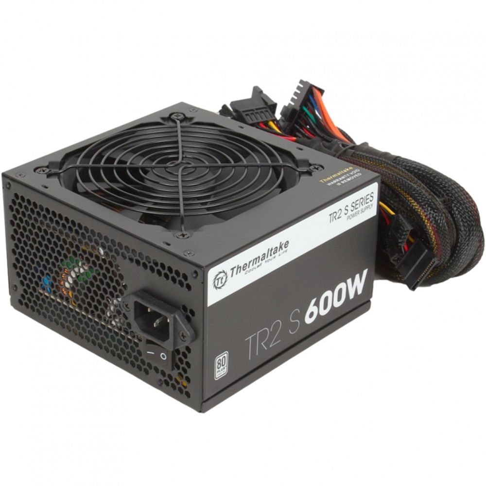 Блок питания Thermaltake ATX 600W TR2 S 80+ (24+4+4pin) APFC 120mm fan 5xSATA RTL