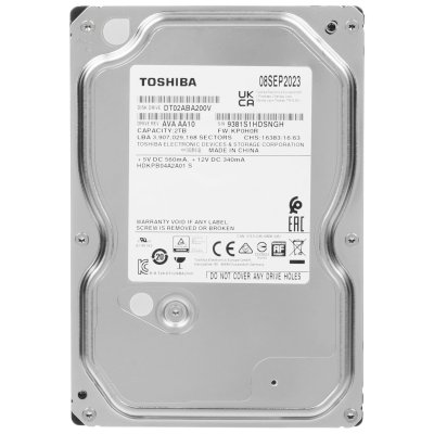 Жесткий диск Toshiba DT02-V Series Surveillance 2Tb DT02ABA200V