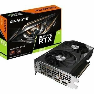 Видеокарта Gigabyte GeForce RTX 3060 WINDFORCE 12 ГБ (GV-N3060WF2-12GD)