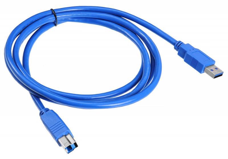 Кабель Buro USB3.0-AM/BM USB A(m) USB B(m) 1.8м синий