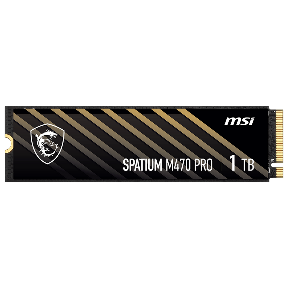 Твердотельный накопитель SSD MSI M.2 2280 1TB SPATIUM M470 PRO Client SSD S78-440L0J0-P83, PCIe Gen4x4 with NVMe