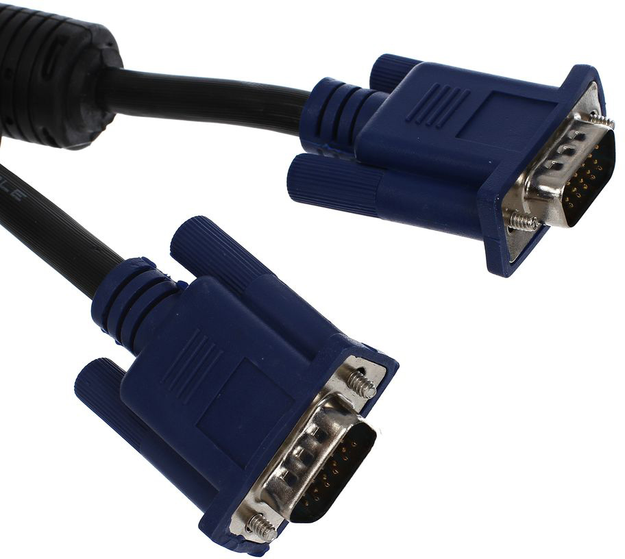 VCOM VVG6448-3M(O) Кабель монитор-SVGA card (15M-15M) 3.0м 2 фильтра [06937510840533]
