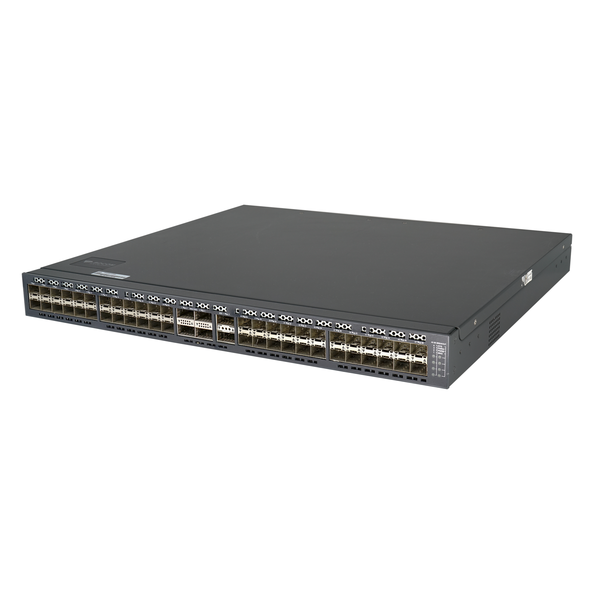 Управляемый коммутатор уровня 3 BDCOM S5864HB, 48x 1/10GE SFP+, 2x 40 QSFP+, 4x 40/100GE QSFP28. Hot Swap БП 1+1, в комплекте 2x PSU AC ~220V AC