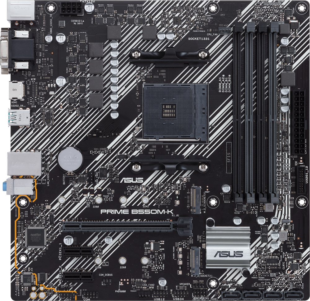 Материнская плата Asus PRIME B550M-K (90MB14V0-M0EAY0)