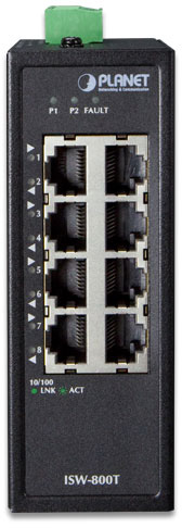 ISW-800T коммутатор для монтажа в DIN рейку Коммутатор PLANET ISW-800T