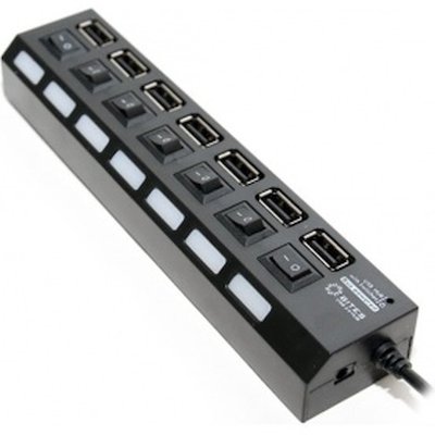 Разветвитель USB 5bites HB27-203PBK