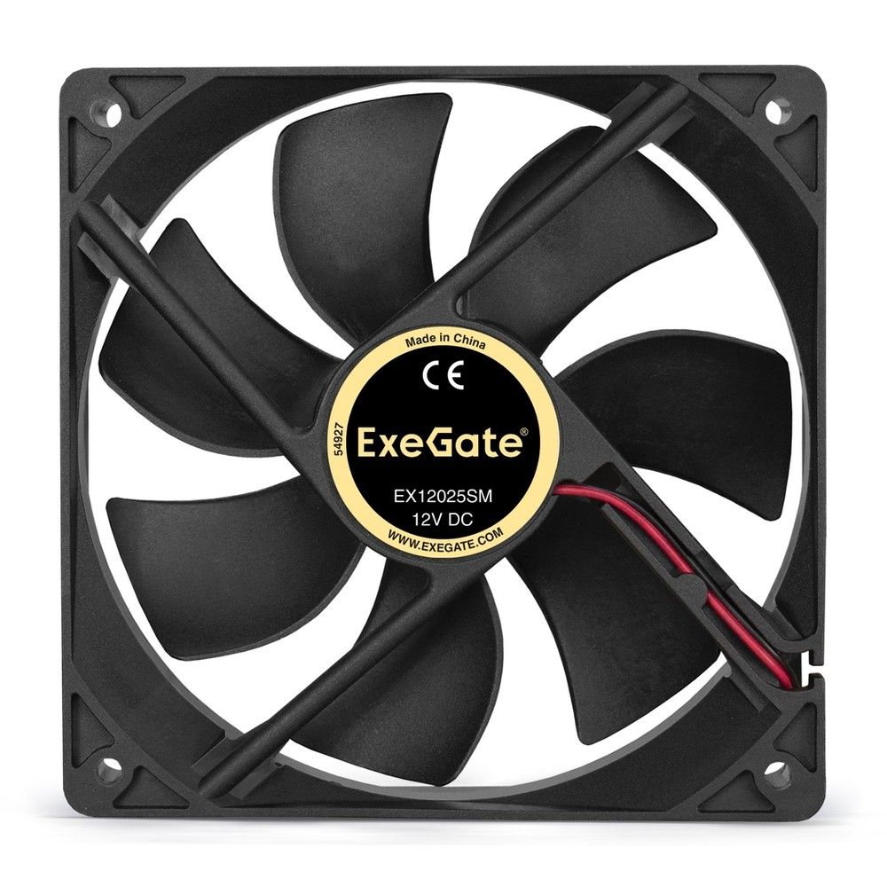 Вентилятор ExeGate EX12025SM (EX283394RUS) 120x120x25 мм, Sleeve bearing (подшипник скольжения), Molex, 1200RPM, 19dBA