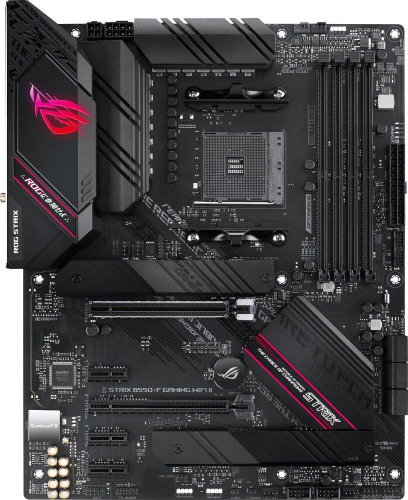Материнская плата Asus ROG STRIX B550-F GAMING WIFI II Soc-AM4 AMD B550 4xDDR4 ATX AC`97 8ch(7.1) 2.5Gg RAID+HDMI+DP