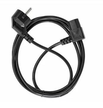 Telecom TE021DA-CU0.75-1.8M Кабель комп - розетка 220V EU (угол-угол)<VDE> 3GX0,75mm2, 1,8m, медь, Telecom <TE021DA-CU0.75-1.8M>