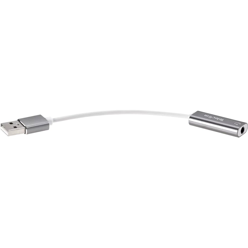 Переходник аудио USB2.0(M)-->3.5мм F (гнездо) Telecom 0.1м <TA316U> VCOM Переходник Telecom USB 2.0 Type-AM/mini jack 3.5 mm F (TA316U)