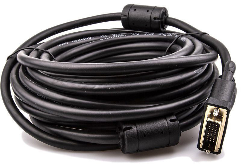 Кабель HDMI AM/DVI(24+1)M, 10м, CU, 1080P@60Hz, 2F, VCOM <CG484GD-10M> VCOM HDMI (m) - DVI-D (m) (CG484GD-10M)