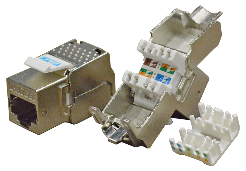 Модуль Keystone RJ45, Cat.5E, STP, 180 градусов (TWT-OK45STP180/5E)