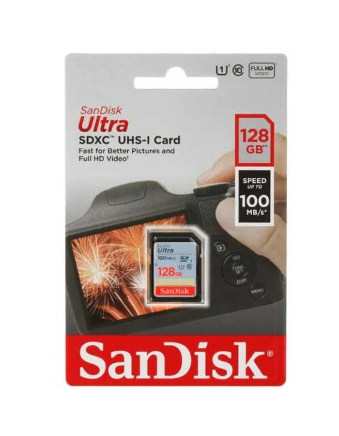 Карта памяти SanDisk SDXC Ultra Class10 128Gb (SDSDUNR-128G-GN6IN) в Санкт-Петербурге