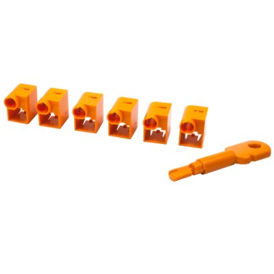 Комплект блокираторов Lanmaster LAN-SEC45-CL-SET-OR