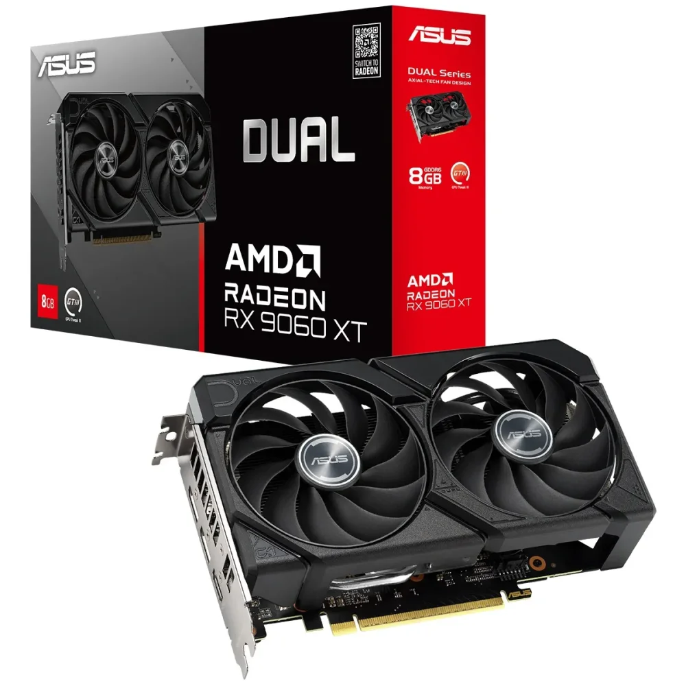 Видеокарта Asus DUAL-RX9060XT-8G (90YV0MI1-M0NA00) в Санкт-Петербурге
