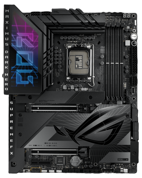 Материнская плата ASUS ROG MAXIMUS Z790 DARK HERO, LGA1700, Z790, 4*DDR5, HDMI, 6xSATA3 + RAID, M2, Audio, Gb LAN, USB 3.2, USB 2.0, ATX;90MB1F90-M0EAY0 (ROG MAXIMUS Z790 DARK HERO)
