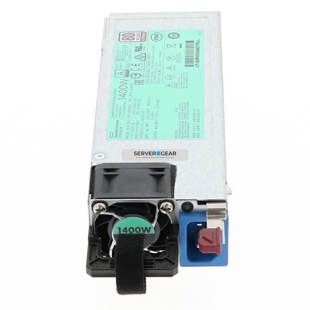 733427-001 Блок питания HP 1400W Platinum Power Supply for G9 Servers