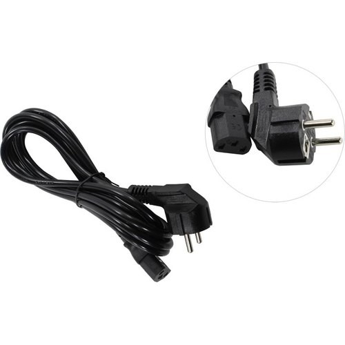 Exegate EP280663RUS Кабель питания ExeGate Power PC-3P (Евровилка угловая Schuko->С13) VDE-250V-3*1.0mm2, медь, черный, 3м.