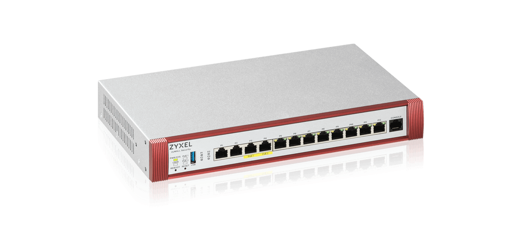 Межсетевой экран Межсетевой экран Zyxel USG FLEX 500H, Rack, 2xRJ-45: 1/2.5G (LAN/WAN), 2xRJ-45: 1/2.5G PoE+ (LAN/WAN), 8xRJ-45: 1G (LAN/WAN), 1xUSB3.0 ** (USGFLEX500H-EUCI01F)