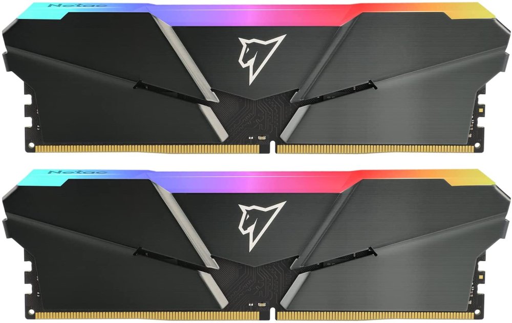 Память DDR4 2x16Gb 3200MHz Netac NTSRD4P32DP-32E Shadow RGB RTL PC4-25600 CL16 DIMM 288-pin 1.35В single rank