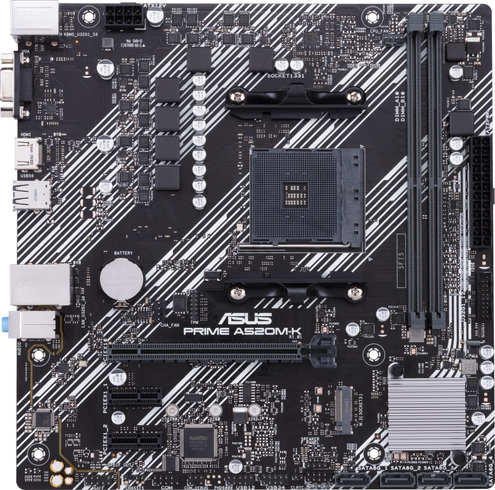 Материнская плата Asus PRIME A520M-K (90MB1500-M0EAY0)