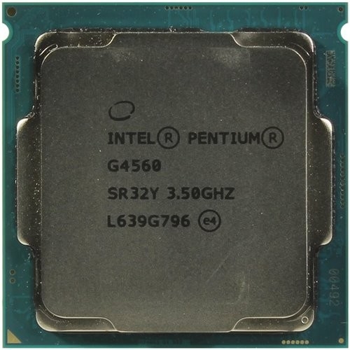 См. арт. 1446954 Процессор Intel Pentium G4560 S1151 OEM 3M 3.5G CM8067702867064 S R32Y IN Intel Pentium G4560 построен на прогрессивной архитектуре Kaby Lake и устанавливается в сокета LGA 1151.