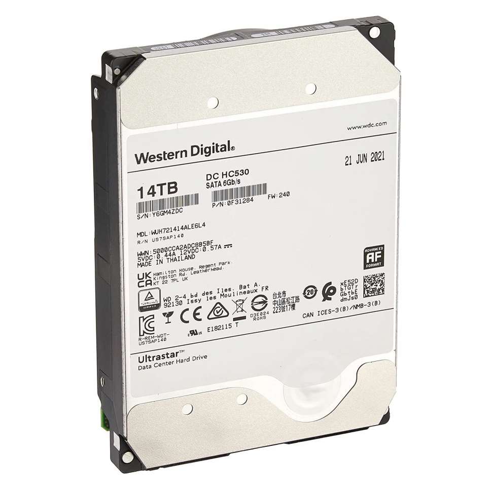 Жёсткий диск Western Digital Ultrastar DC HC530 14Tb (WUH721414ALE604)