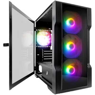Корпус 1STPLAYER Trilobite T3-G Black T3-G-BK-4F1