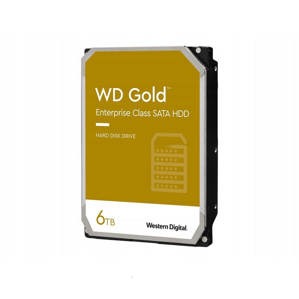 Жесткий диск Western Digital 3.5" 6TB WD6004FRYZ Gold, SATA3, Cache 256MB, 7200 rpm