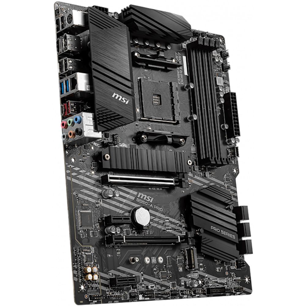 Материнская плата MSI B550-A PRO Soc-AM4 AMD B550 4xDDR4 ATX AC`97 8ch(7.1) GbLAN RAID+HDMI+DP