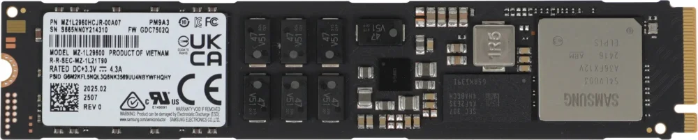 Накопитель SSD Samsung Enterprise PM9A3 960GB (MZ1L2960HCJR-00A07) OEM в Санкт-Петербурге