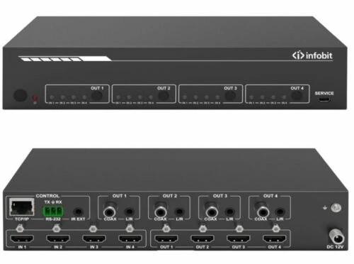 Матричный коммутатор Infobit 4K60 (iMatrix H44A)