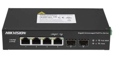 Коммутатор Hikvision DS-3T0506HP-E/HS