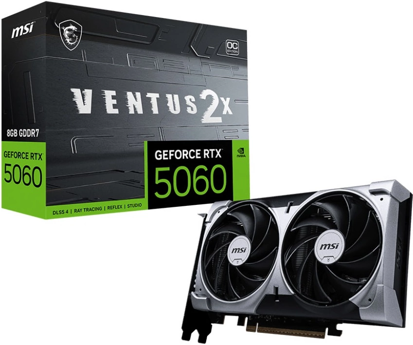 Видеокарта MSI GeForce RTX 5060 8G VENTUS 2X OC