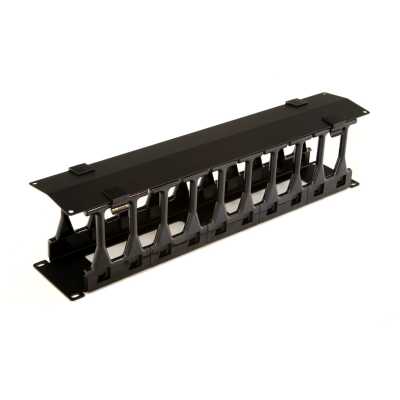 Кабельный органайзер Hyperline CMF-2U-FPL106-MCOV-RAL9005