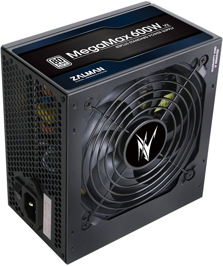 Блок питания Zalman ATX 600W ZM600-TXII V2 80+ (20+4pin) APFC 120mm fan 8xSATA Cab Manag RTL