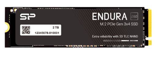 Твердотельный диск 2TB Silicon Power E60, M.2 2280, PCI-E PCIe Gen 3x4 [R/W -2200/1600 MB/s] TLC, TBW - 1200