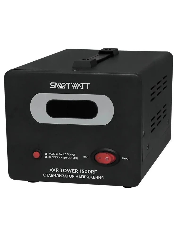 Стабилизатор напряжения Smartwatt AVR Tower 1500RF 1500ВА черный в Санкт-Петербурге