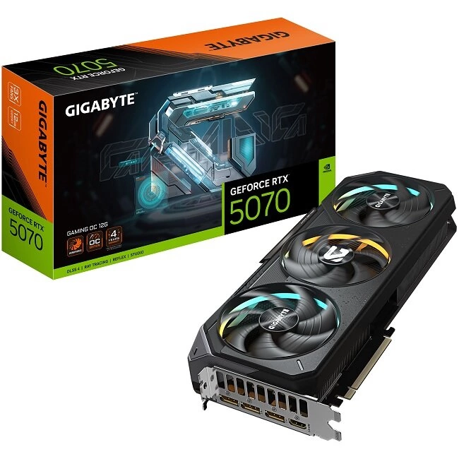 Видеокарта GigaByte GeForce RTX 5070 12Gb (GV-N5070GAMING OC-12GD 1.0)