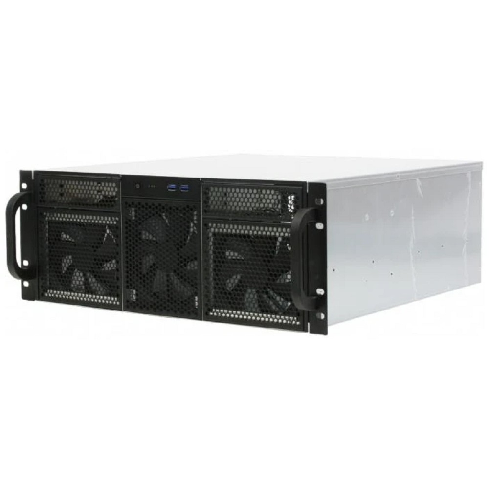 Procase Корпус 4U server case,2x5.25+14HDD,черный,без блока питания,глубина 480мм,MB CEB 12"x10,5" [RE411-D2H14-C-48]