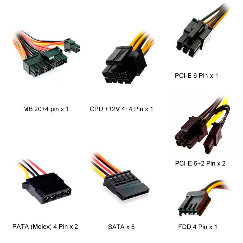 Power Supply IN WIN 600 Вт PFC нет PM-600ATX-F-BL_BOX