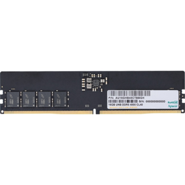 Память оперативная DDR5 Apacer 16GB 4800MHz DIMM (AU16GHB48CTBBGH) в Санкт-Петербурге