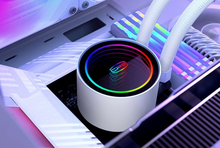 Кулер для процессора PcCooler DA240 ARGB WH